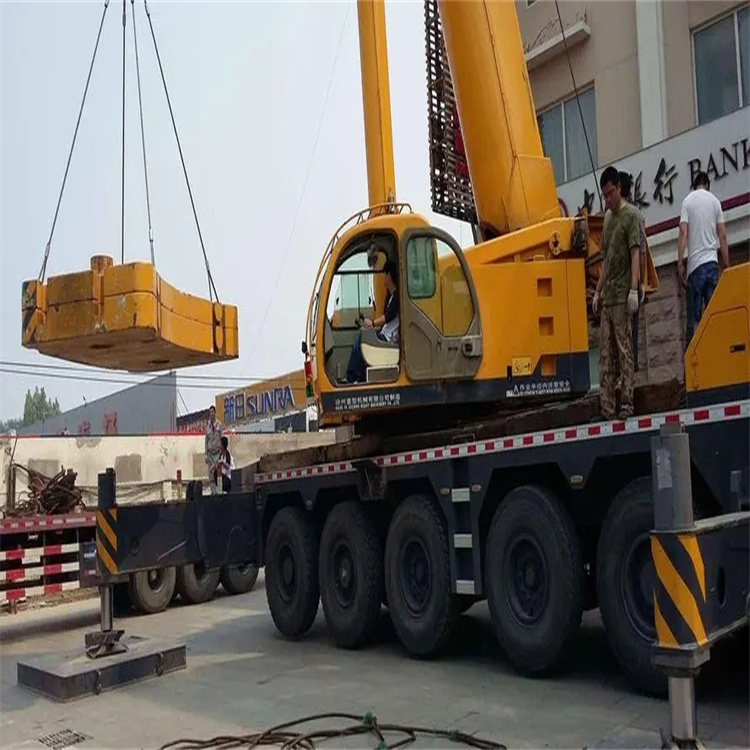 吉水县当地吊车出租|机器吊装|75吨|工厂搬迁服务